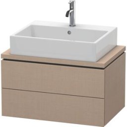 L-Cube Duravit vasque LC580607575 72 x 47,7 cm, lin, pour console, 2 tiroirs