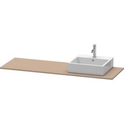 Duravit console XSquare XS060HR7575 160x55cm, avec découpe 2000 , droite, Lin