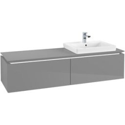 Villeroy und Boch Villeroy & Boch Legato Villeroy & Boch B690L0FP 160x38x50cm, avec éclairage LED, Glossy Grey
