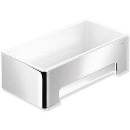 Hewi panier de Hewi 900.03.0014098 220x67x115mm, droit, chromé, insert in Signalweiß