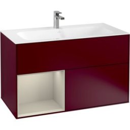 Villeroy und Boch Villeroy et Boch Finion Villeroy et Boch G030HHHB 99,6x59,1cm, éclairage mural, étagère à gauche Sand Matt Lacquer , Peony Matt