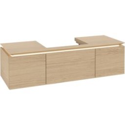 Villeroy und Boch Villeroy & Boch Legato Villeroy & Boch B684L0VJ 140x38x50cm, avec éclairage LED, Nordic Oak