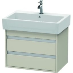 Ketho Duravit vasque KT662409191 65 x 44 cm, Taupe , 2 tiroirs, suspendu