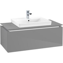 Villeroy und Boch Villeroy & Boch Legato Villeroy & Boch B680L0FP 100x38x50cm, avec éclairage LED, Glossy Grey