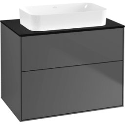 Villeroy und Boch Villeroy et Boch Finion Villeroy et Boch G63200GK 80x60.3x50.1mm, éclairage mural, Verre Noir Mat, Anthracite mat