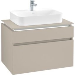 Villeroy und Boch Villeroy & Boch Legato Villeroy & Boch B754L0VK 80x55x50cm, avec éclairage LED, Soft Grey