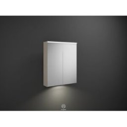 Burgbad Eqio armoire miroir SPGT065F2632 65 x 80 x 17 cm, flanelle décor chêne
