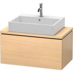 L-Cube Duravit vasque LC580207171 82 x 47,7 cm, chêne méditerranéen, pour console, coulissant 2000