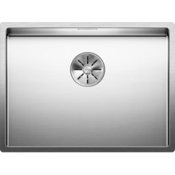 Blanco Claron évier 521579 550-U, 59 x 44 cm, Inox soie, sans télécommande de vidange