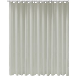 rideau de douche Keuco Plan uni 14943000220 200 x 180 cm, 11 œillets, écru