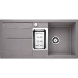 Blanco évier 513045 100x50cm, PuraDur alumetallic, réversible, avec télécommande de vidange / Accessoires