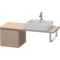 Duravit L-Cube meuble bas LC582107575 42 x 47,7 cm, lin, pour console, 2000 coulissant