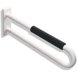 Hewi 801 Rail de support 801.50.30198 600 mm, blanc de sécurité, avec coussinets noirs