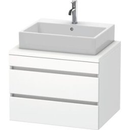 Duravit DuraStyle vasque DS531601818 70 x 54,8 cm, blanc mat, pour console, 2 tiroirs