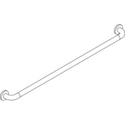 Hewi 477 Badetuchhalter 477.30.33099 1100 mm, blanc pur, insert en acier