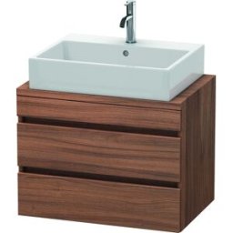 Duravit DuraStyle vasque DS530607979 70 x 47,8 cm, noyer naturel, pour console, 2 tiroirs