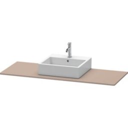 Duravit console XSquare XS060GM4343 140x55cm, avec découpe 2000 , centre, basalte mat