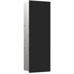 Emco Asis Plus module d'armoire encastré 975551407 250x730mm, charnière à droite, noir mat