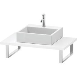 Duravit L-Cube console LC106C08585 épaisseur 3 cm, blanc haute brillance, pour Vasques à poser , variable