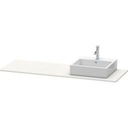Duravit console XSquare XS060HR3939 160x55cm, avec découpe 2000 , à droite, blanc nordique satiné