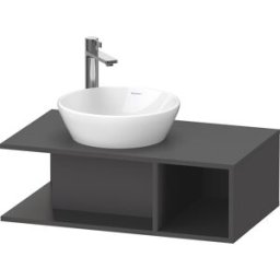 Duravit D-Neo DE491804949 80 x 48 cm, Graphite Mat , 2000 , compartiment 2000 console match3