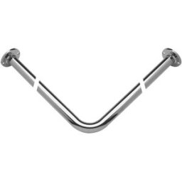 ASW série 1000 tringle à rideau de douche 103574 900 x 900 mm, d= 25mm, forme d'angle, laiton chromé