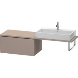 Duravit L-Cube meuble bas LC583404343 82 x 54,7 cm, basalte mat, pour console, 2000 coulissant