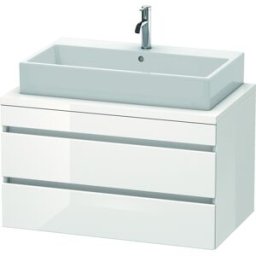 Duravit DuraStyle vasque DS531802222 90 x 54,8 cm, blanc brillant, pour console, 2 tiroirs