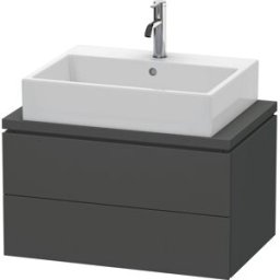 L-Cube Duravit vasque LC580604949 72 x 47,7 cm, graphite mat, pour console, 2 tiroirs