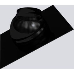 Tuile universelle Bertrams Polyline LAS 41PF80S DN 80/125, anthracite/noir, 15-45°, plastique
