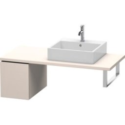 Duravit L-Cube meuble bas LC583009191 32 x 54,7 cm, taupe mat, pour console, coulissant 2000