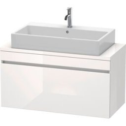Duravit DuraStyle vasque DS530402218 100 x 47,8 cm, blanc brillant / blanc mat, pour console, coulissant 2000