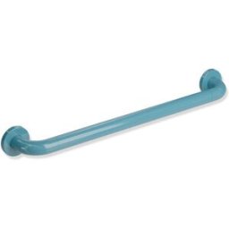 Hewi 477 Badetuchhalter 477.30.32055 1000 mm, bleu aqua, insert en acier