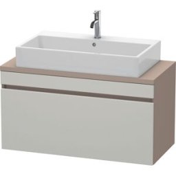 Duravit DuraStyle vasque DS530400743 100 x 47,8 cm, gris béton / basalte mat, pour console, coulissant 2000