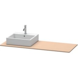 Duravit XSquare console XS060GL7575 140x55cm, avec découpe 2000 , gauche, Lin