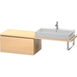 Duravit L-Cube meuble bas LC583407171 82 x 54,7 cm, chêne méditerranéen, pour console, coulissant 2000