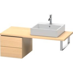 Duravit L-Cube meuble bas LC583607171 42 x 54,7 cm, chêne méditerranéen, pour console, 2 tiroirs