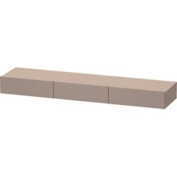 Duravit DuraStyle étagère tiroir DS827304343 180 x 44 cm, 3 tiroirs, basalte mat, avec support console