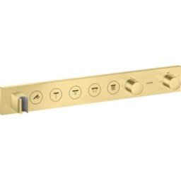 Hansgrohe Axor Select set de finition 18358950 module thermostatique encastré, 5 consommateurs, laiton brossé