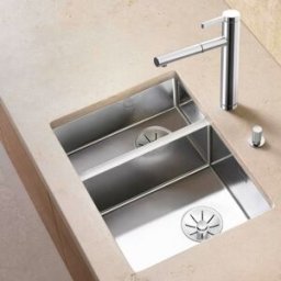 Blanco Claron évier 521610340/180-U, 58,5 x 44 cm, droite, Inox satiné, sans télécommande de vidange