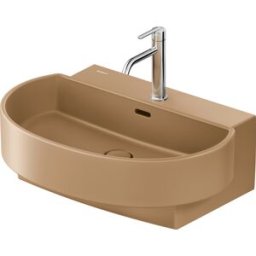 Lavabo Duravit Balcon 241165AM00 65 x 48 cm, argile terra mat, avec trou pour robinetterie, trop-plein, bord pour trou pour robinetterie