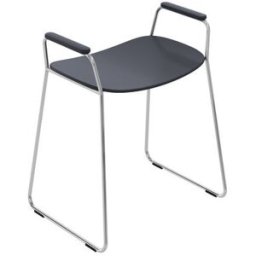 Hewi 950 tabouret de douche 950.51.3024092 gris anthracite, avec poignées latérales