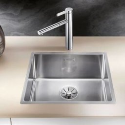Blanco Claron évier 521574 450-IF, 49 x 44 cm, Inox soie, sans télécommande de vidange