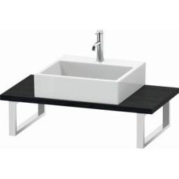 Duravit L-Cube console LC104C01616 épaisseur 3 cm, Eiche schwarz , pour Vasques à poser , variable