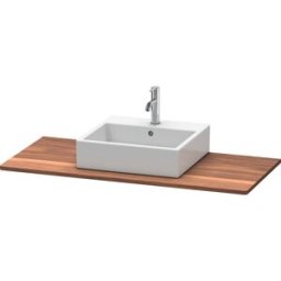 Duravit console XSquare en bois massif XS061F07777 120x55cm, noyer américain, avec découpe 2000