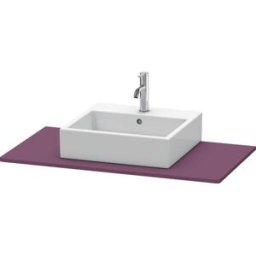 Duravit console XSquare XS060E09494 100x55cm, avec découpe 2000 , finition aubergine satinée