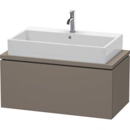 L-Cube Duravit vasque LC580309090 92 x 47,7 cm, flanelle gris soie mat, pour console, coulissant 2000