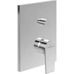 Villeroy und Boch Set de finition Villeroy et Boch Liberty TVS10700500061 mitigeur bain encastré monocommande, avec inverseur, montage mural, chromé