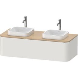 Happy D.2 Duravit match0 HP4943B3939 35,4 x 130 x 55 cm, coulissant 2000 , pour console, blanc nordique satiné