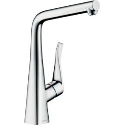 Hansgrohe Metris M71 robinet de cuisine 320 14822000 chromé , bec pivotant à 3 niveaux